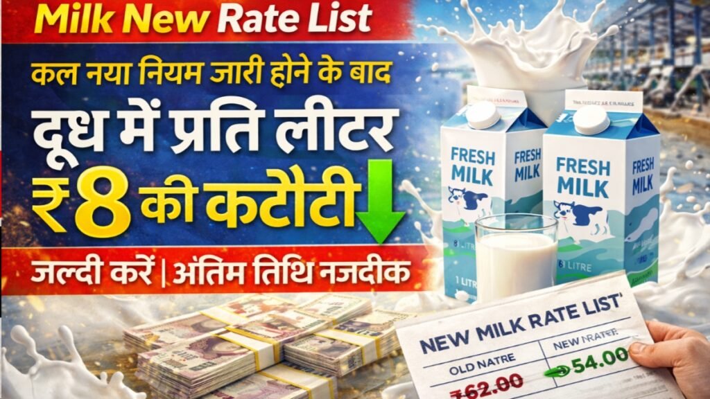 Milk New Rate List